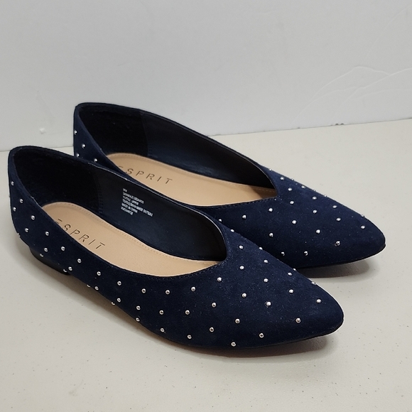Esprit Navy Flats NEW - Picture 2 of 10